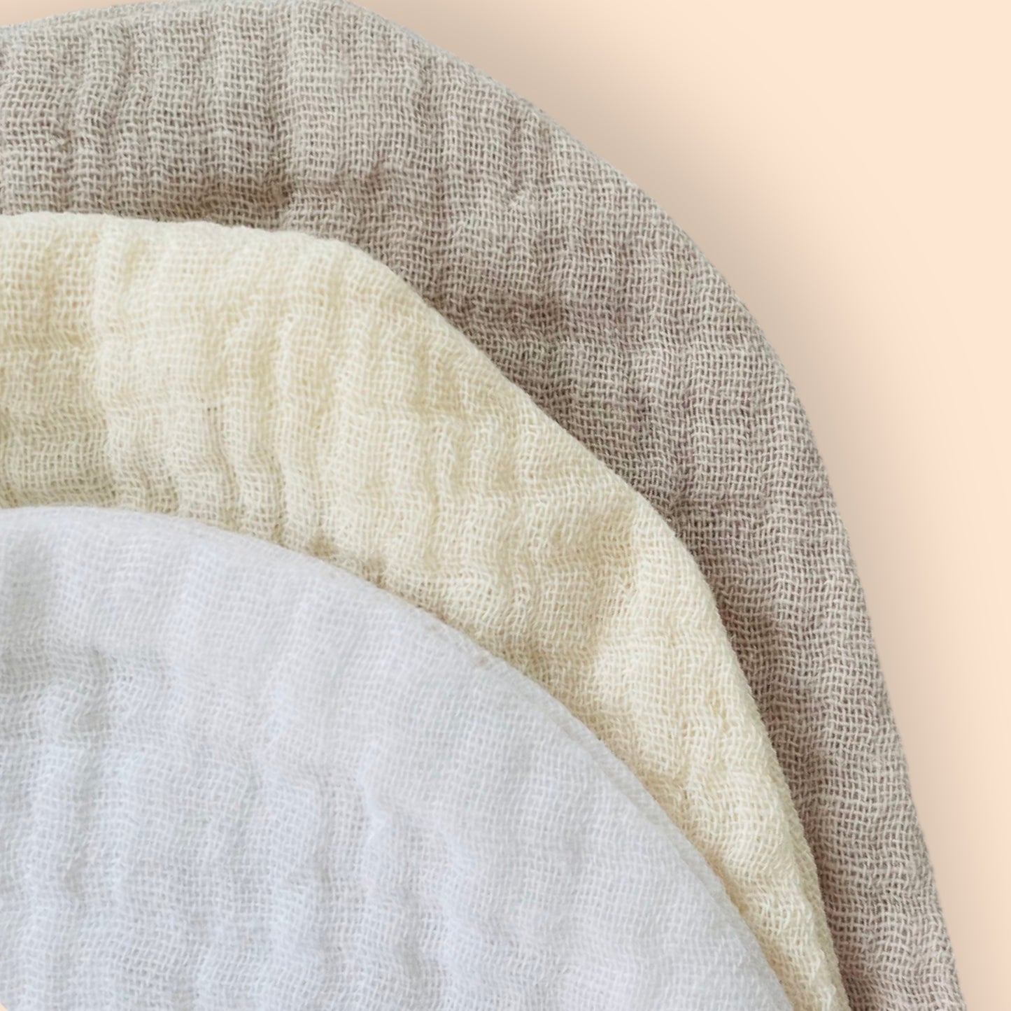 neutral colour scallop bunting