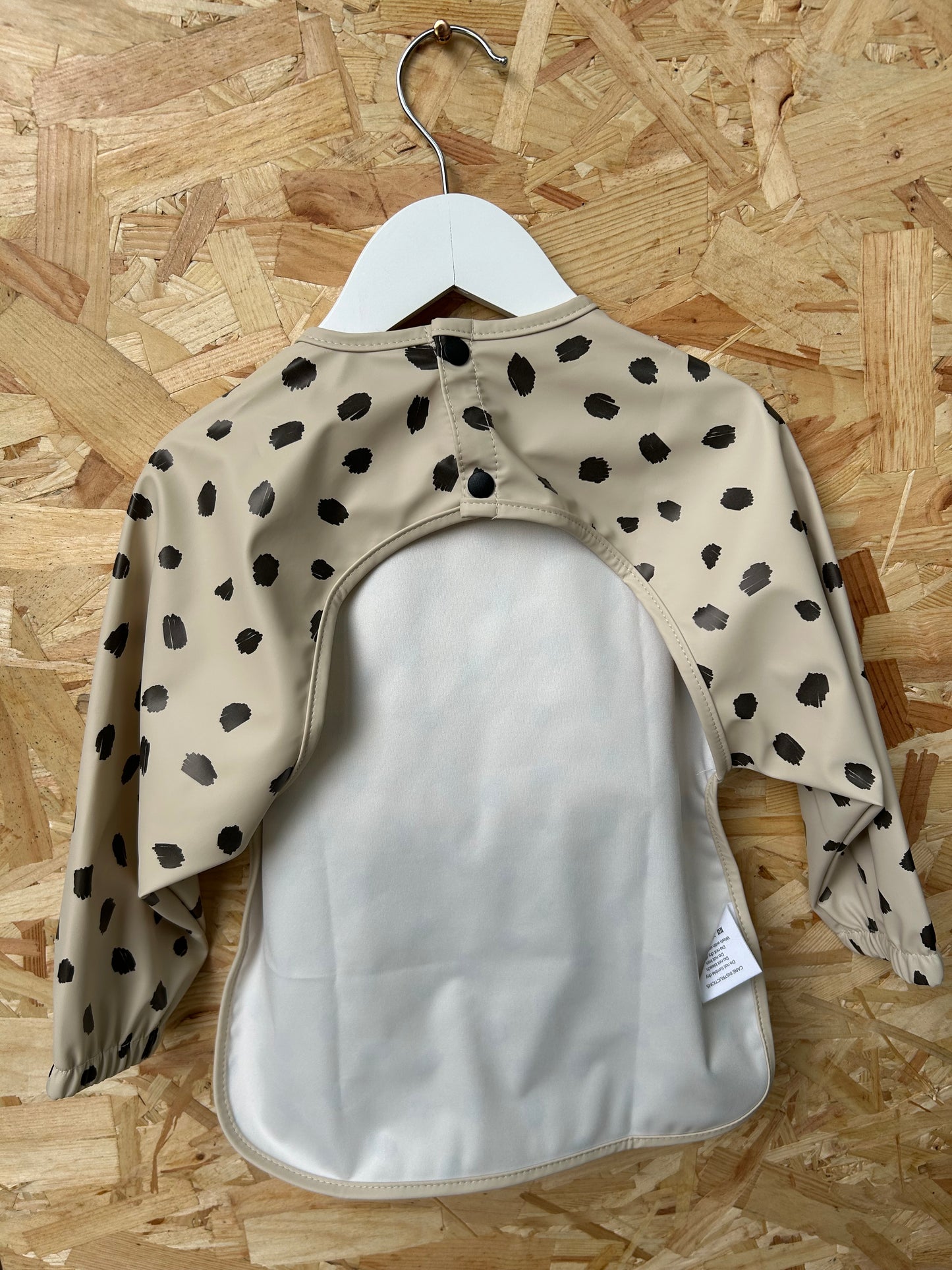 waterproof dotty coverall bib with arms