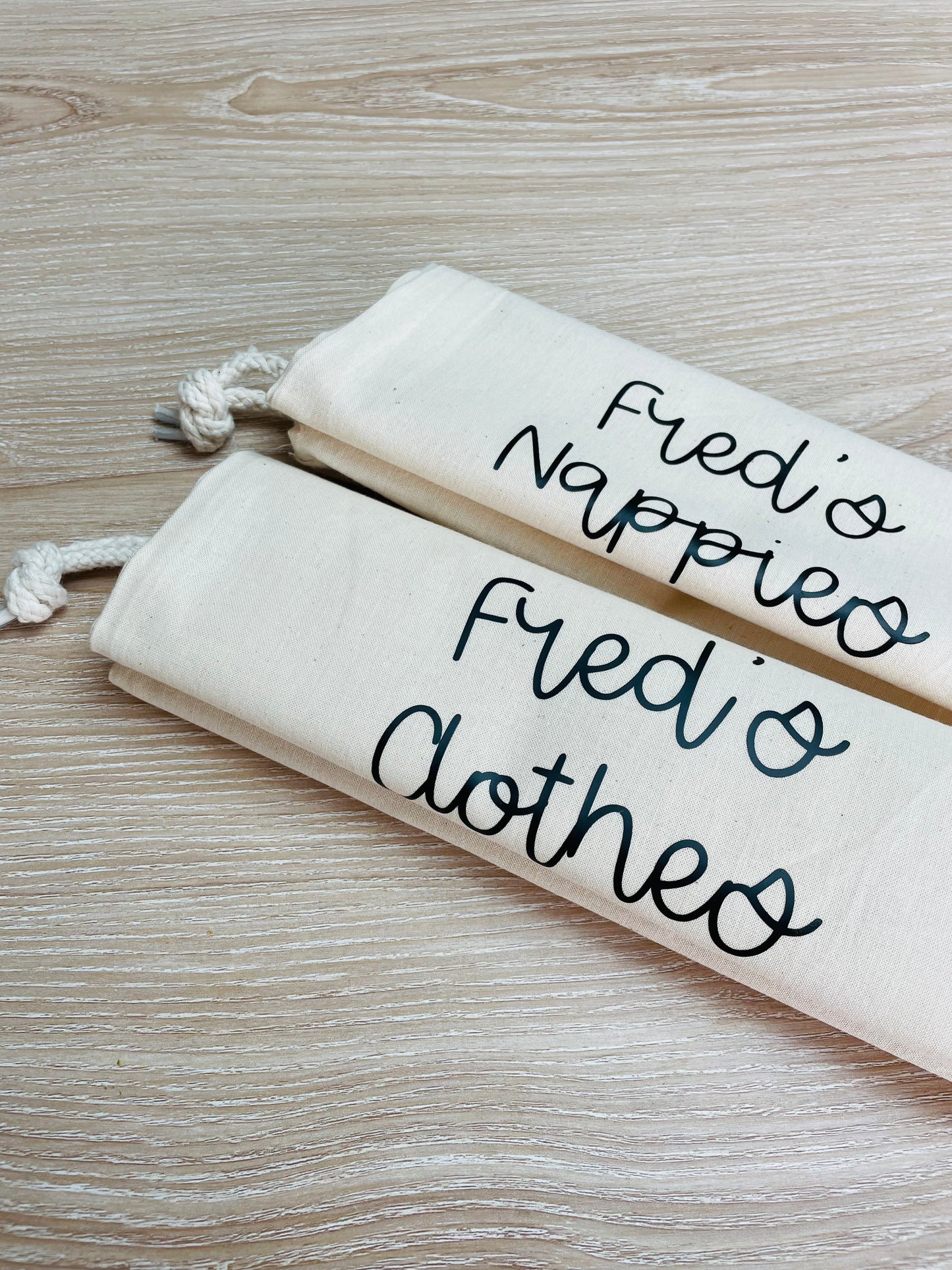 Drawstring personalised bag