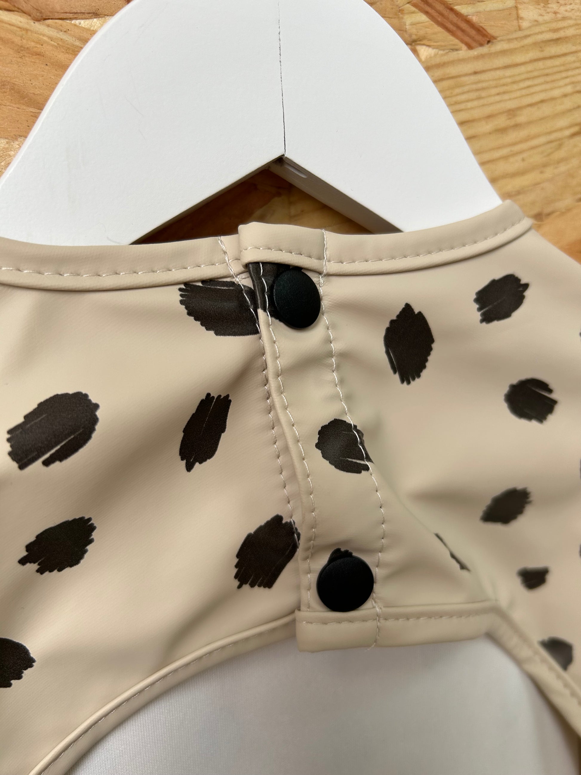 waterproof dotty coverall bib with arms 