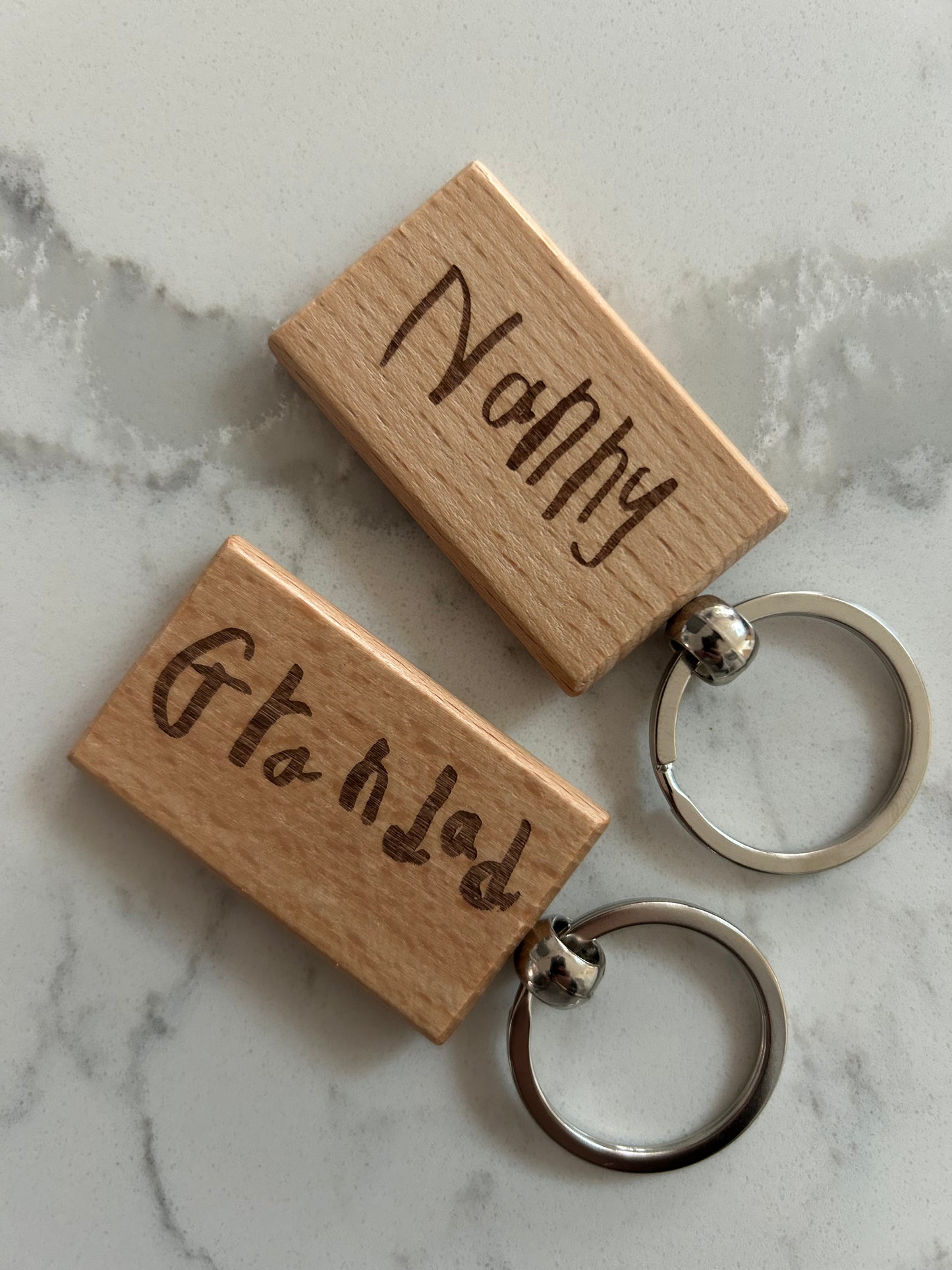 Handwriting keyring