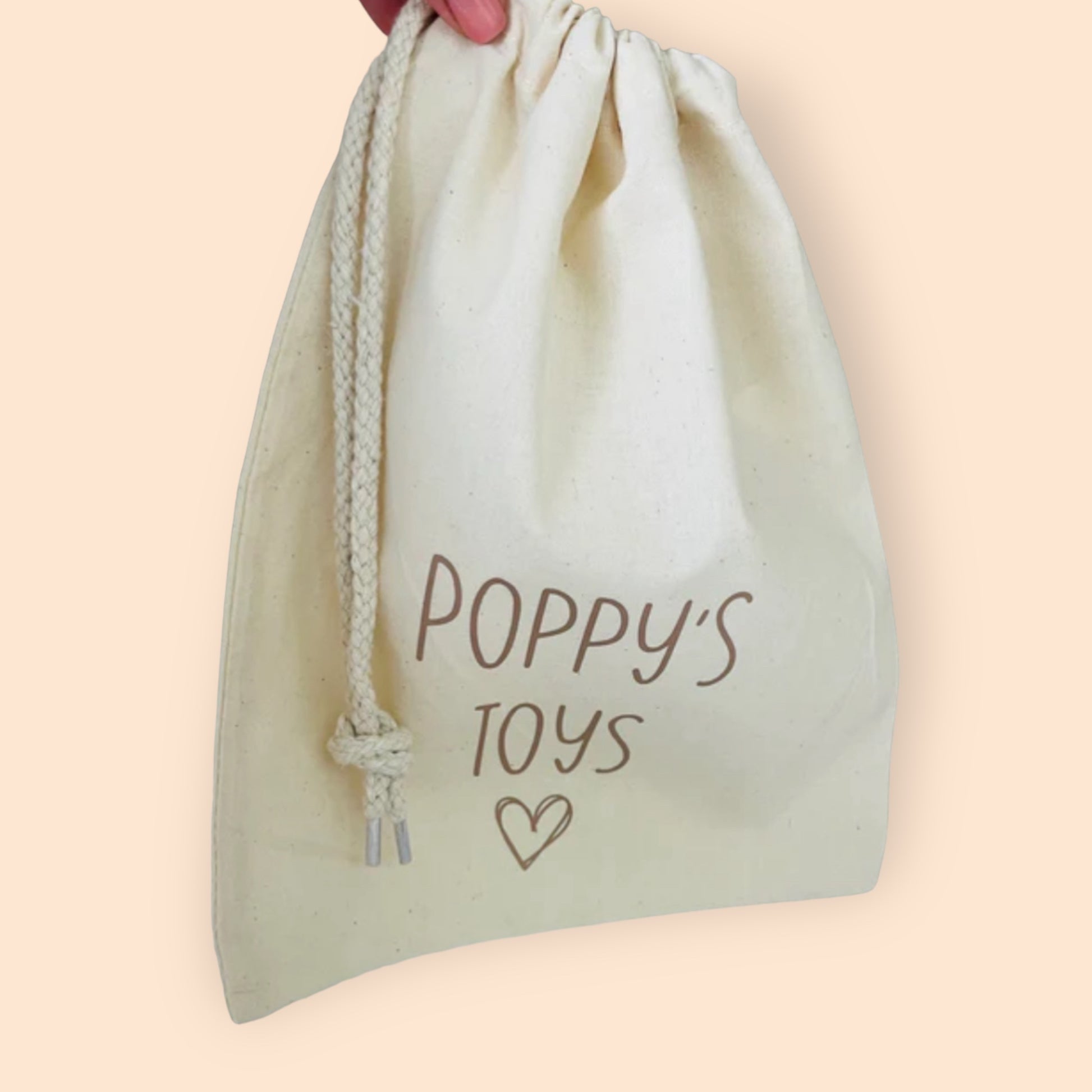 cottom drawstring bag with custom quote