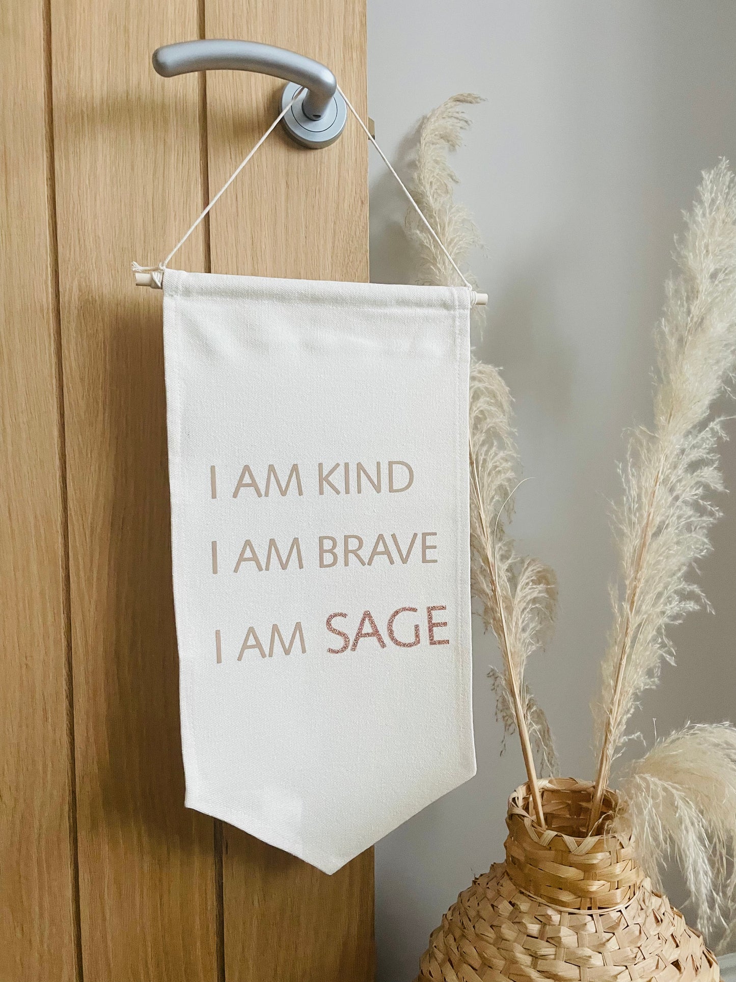 affirmation cotton wall hanging