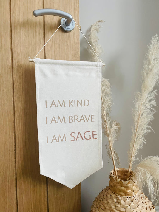 affirmation cotton wall hanging