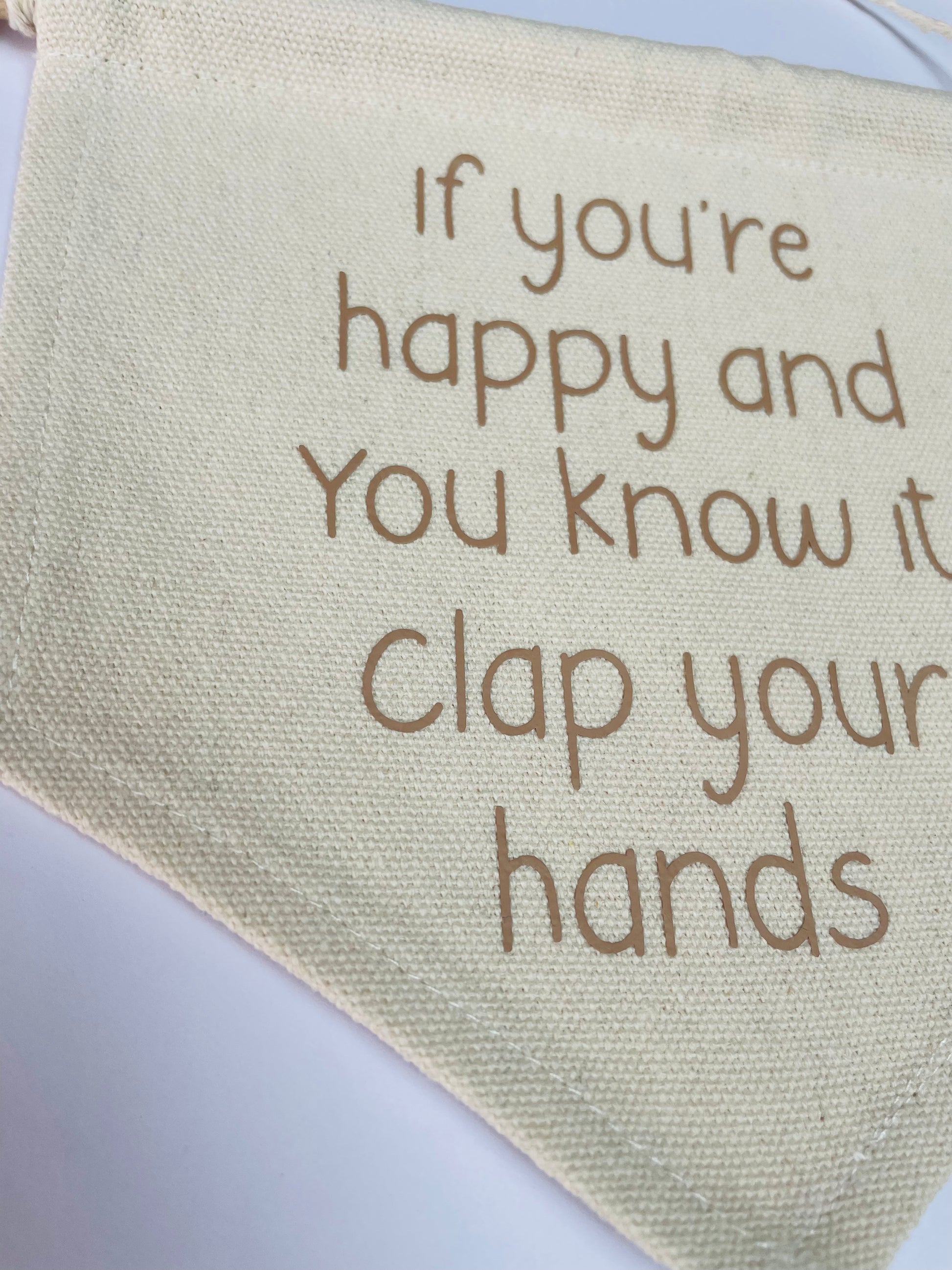 if you are happy and you know it wall hanging